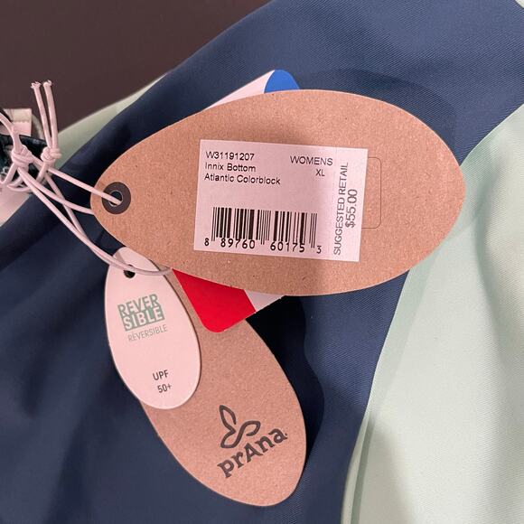 NEW Prana Swim Bottoms - Innix Atlantic Colorblock - Size XL - Picture 9 of 11